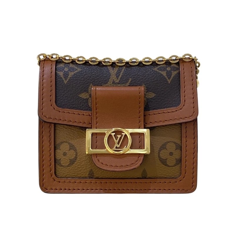 LOUIS VUITTON DAUPHINE BB SHOULDER BAG: LOUIS VUITTON Dauphine BB Shoulder Bag Brand: LOUIS VUITTON Type: Shoulder Bag Material: Monogram Canvas / Monogram Reverse Canvas Color: Monogram x Monogram Reverse Size: W4.7 x H4.1x D1.4inch A