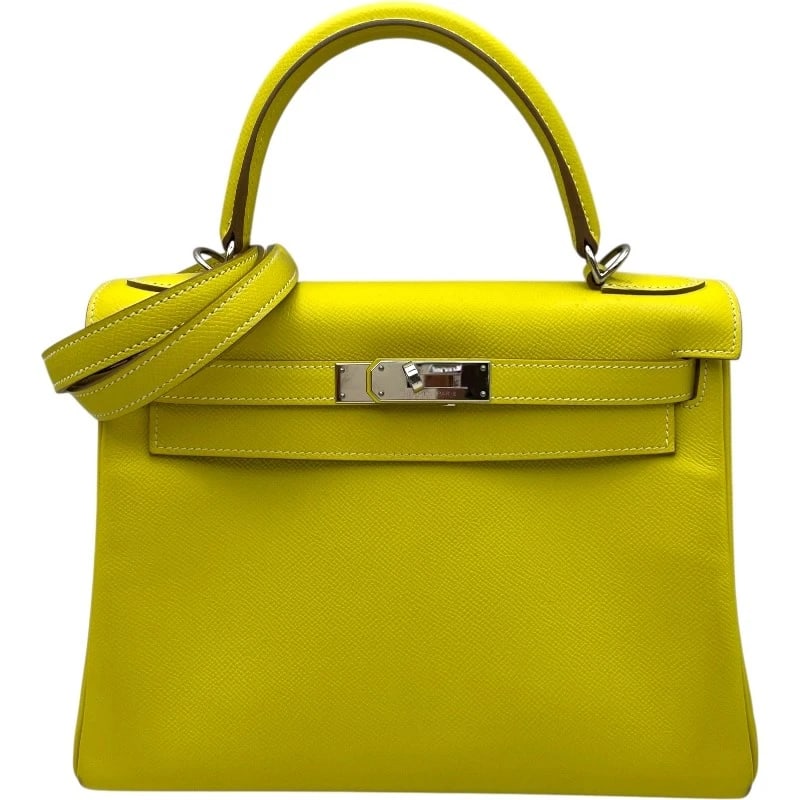 HERMES KELLY 28 INNER STITCH CANDY SHOULDER BAG: HERMES Kelly 28 Inner Stitch Candy Shoulder Bag Brand: HERMES Type: Shoulder Bag Material: Epsom Color: Pearl Gray SVHardware Size: W11.0 x H7.9x D3.9inch Shoulder:31.5inch Accessories: None <