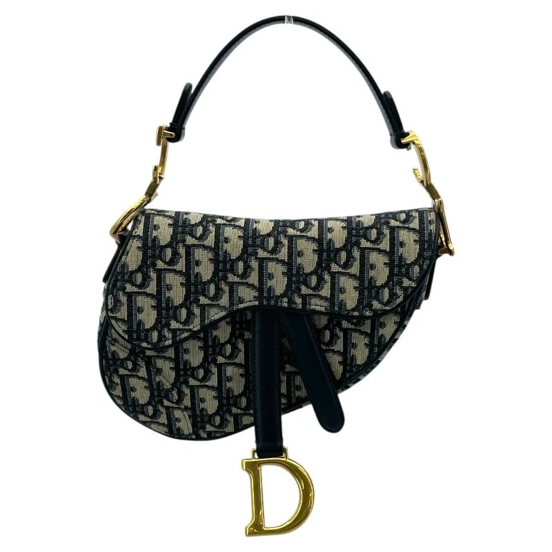 CHRISTIAN DIOR SADDLEBAG MINI SHOULDER BAG: Christian Dior saddlebag mini Shoulder Bag Brand: Christian Dior Type: Shoulder Bag Material: Oblique Jacquard Color: Navy Ivory GDHardware Size: W7.9 x H5.9x D1.6inch Shoulder:36.6inch Accessori