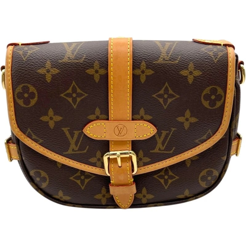LOUIS VUITTON SAUMUR BB SHOULDER BAG: LOUIS VUITTON Saumur BB Shoulder Bag Brand: LOUIS VUITTON Type: Shoulder Bag Material: Monogram Color: Brown Size: W7.7 x H5.9x D2.8inch Shoulder:35.4inch Accessories: None Accessories Not