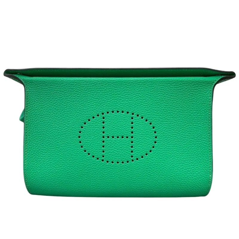HERMES VIDOPOSCH SHOULDER BAG: HERMES Vidoposch Shoulder Bag Brand: HERMES Type: Shoulder Bag Material: Togo Color: Vert Comics/SVHardware Size: W8.1 x H5.7x D1.5inch Accessories: None Accessories Notice: When purchasin