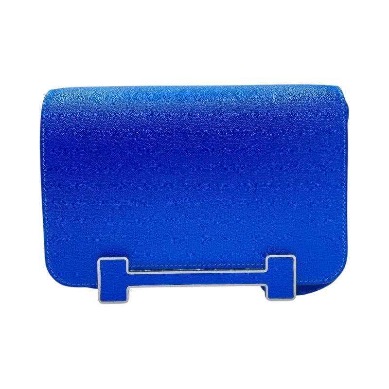 HERMES GETA SHOULDER BAG: HERMES Geta Shoulder Bag Brand: HERMES Type: Shoulder Bag Material: Shave Color: Blue Idol SilverHardware Size: W7.9 x H5.5x D2.6inch Shoulder:25.6inch Accessories: None Accessories Notice: