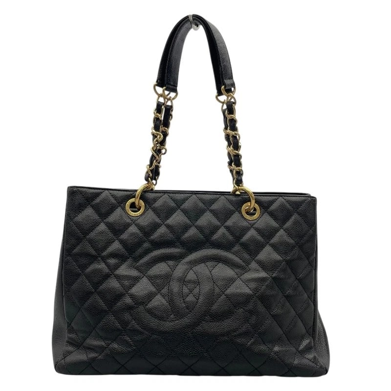 CHANEL GST TOTE BAG: CHANEL GST tote Bag Brand: CHANEL Type: Tote Bag Material: Caviar skin Color: Black Gold Hardware Size: W13.0 x H9.4x D5.1inch Shoulder:20.5inch Accessories: None Accessories Notice: When