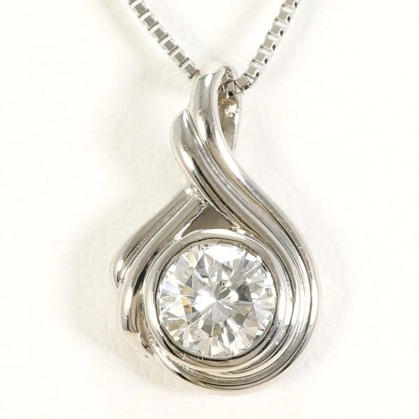 PLATINUM 900 850 NECKLACE DIAMOND: Platinum 900 850 Necklace Diamond Brand: N/A Type: Necklace Material: Top:Platinum PT900 Chain:Platinum PT850 Main Stone/Creation Natural Color: Platinum Size: Top:Length height: 15mm width:9mm(To
