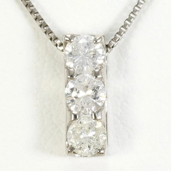 JEWELRY 18K WHITE GOLD NECKLACE DIAMOND (1 of 3)