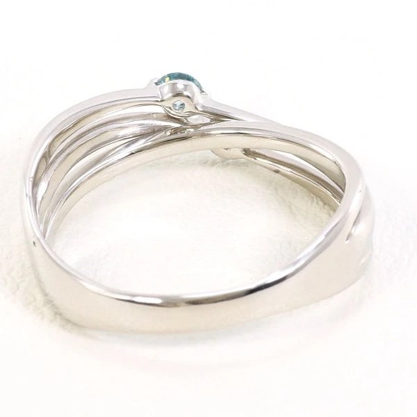 PLATINUM 900 RING BLUEDIAMOND - 3