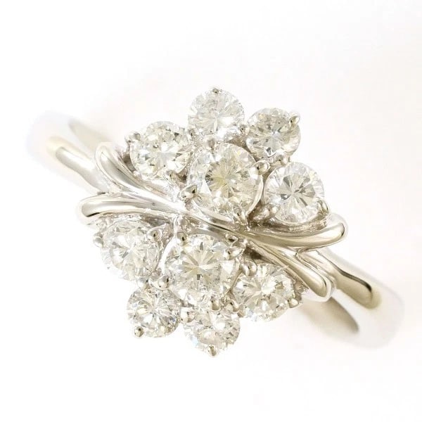PLATINUM 900 RING DIAMOND: Platinum 900 ring Diamond Brand: N/A Type: Ring Material: Platinum PT900 Main Stone/Creation Natural Color: Platinum Size: 7 US size Accessories: None Accessories Notice: When purchasing p