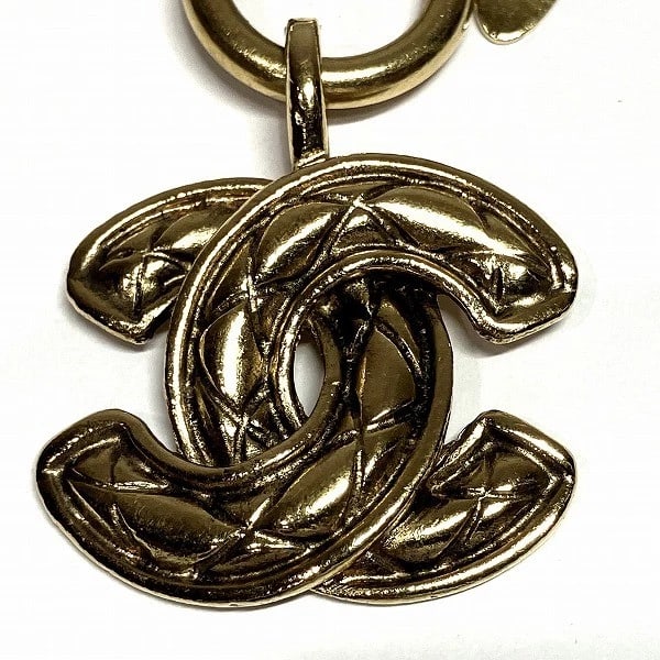CHANEL COCO MARK CHAIN NECKLACE: CHANEL Coco Mark Chain Necklace Brand: Chanel Type: Other Brand Item Material: GP Color: Gold Size: Chain length: about 56cm Accessories: None Accessories Notice: When purchasing pre-owned