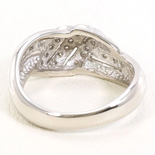 PLATINUM 900 RING DIAMOND - 4