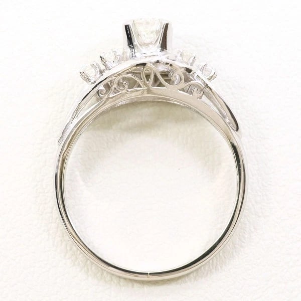 PLATINUM 900 RING DIAMOND - 2