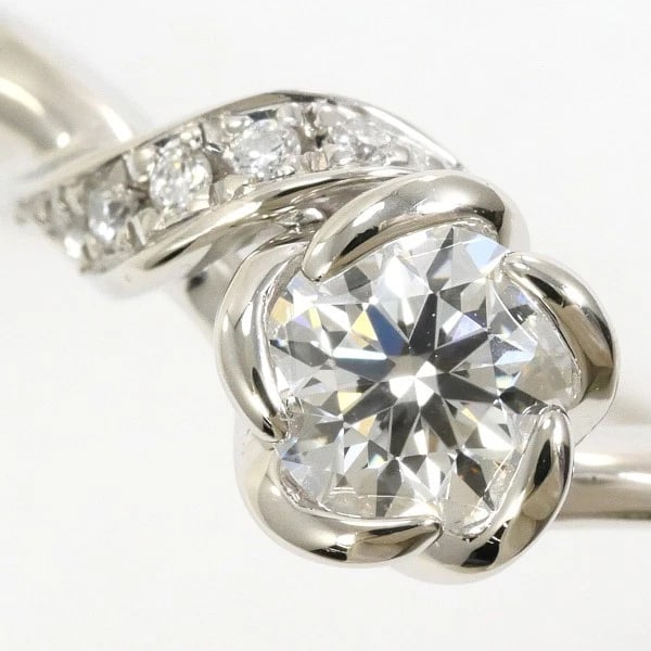 PLATINUM 900 RING DIAMOND - 2