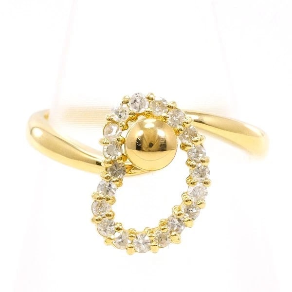 18K YELLOW GOLD RING DIAMOND (1 of 6)