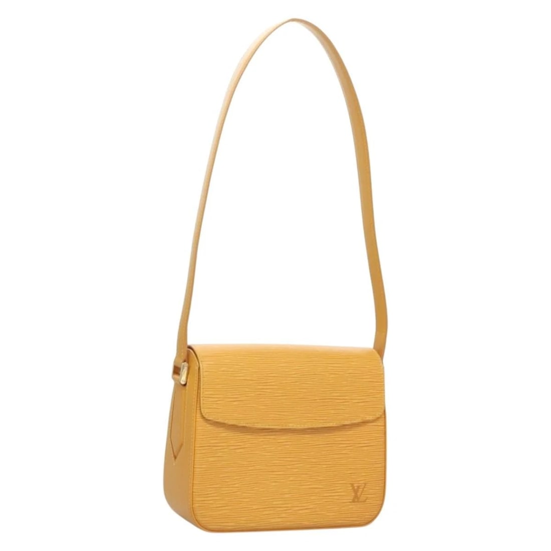LOUIS VUITTON EPI BUSHI SHOULDER BAG: LOUIS VUITTON Epi Bushi Shoulder Bag Brand: LOUIS VUITTON Type: Shoulder Bag Material: Epi Leather Color: Yellow Size: W8.3 x H6.7 x D3.1inch(Approx) Shoulder Drop:12.2inch(Approx) Accessories: N