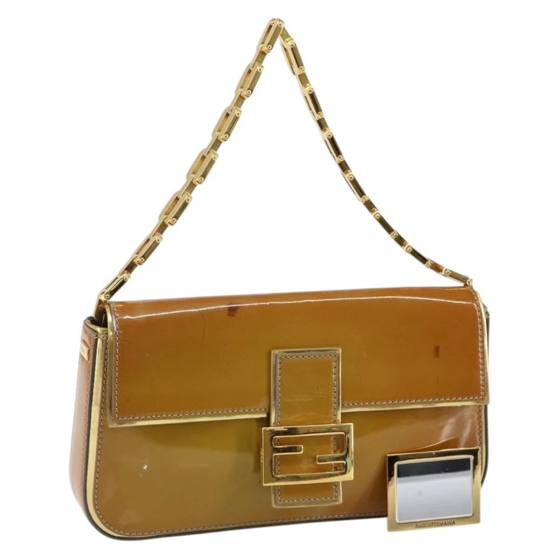 FENDI MAMMA BAGUETTE CHAIN SHOULDER BAG (1 of 8)