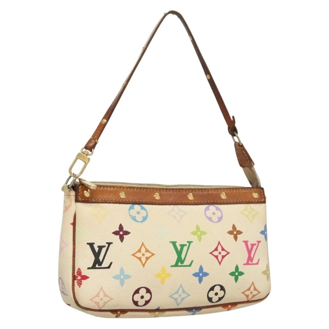 LOUIS VUITTON MONOGRAM MULTICOLOR POCHETTE POUCH (1 of 9)