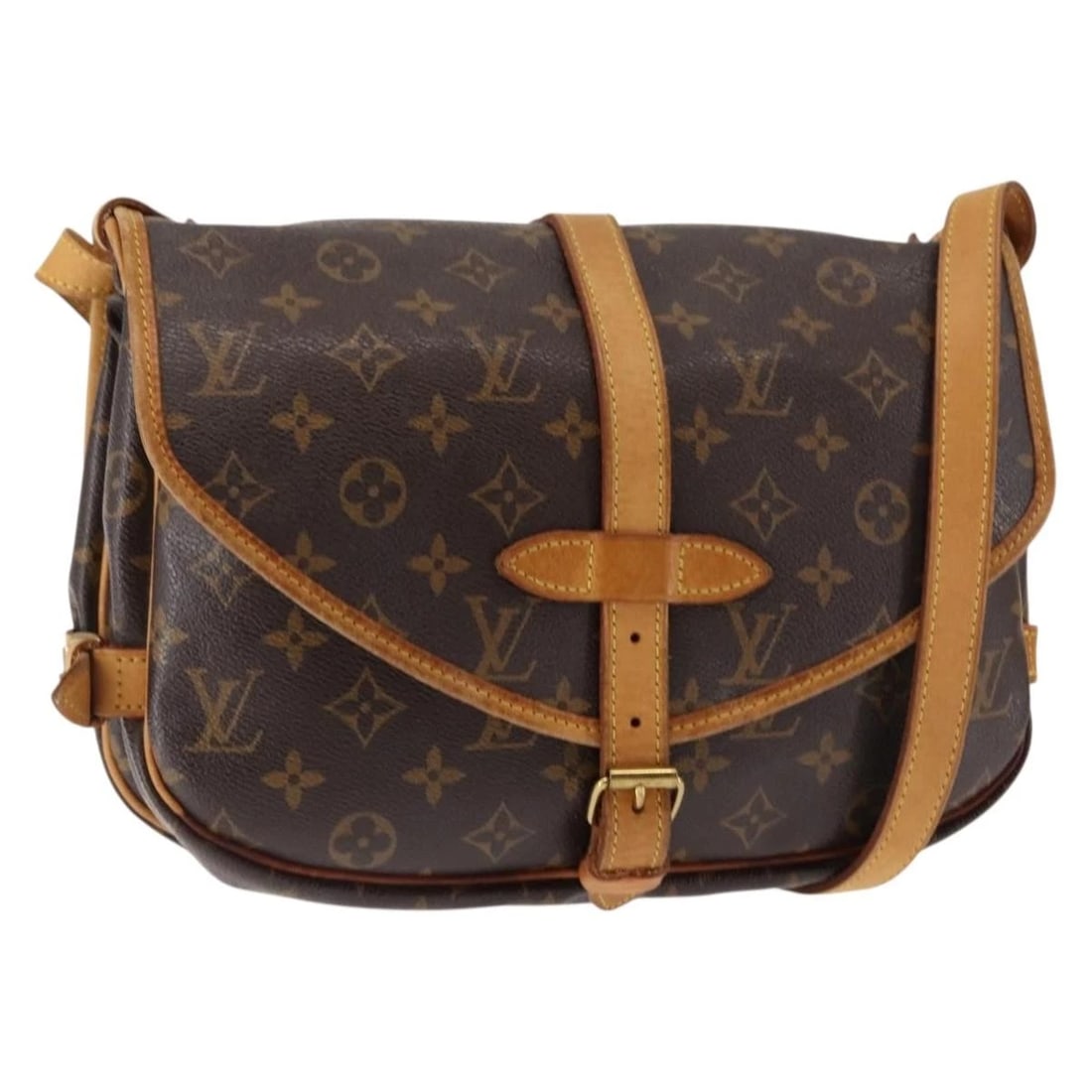 LOUIS VUITTON MONOGRAM SAUMUR 30 SHOULDER BAG (1 of 8)
