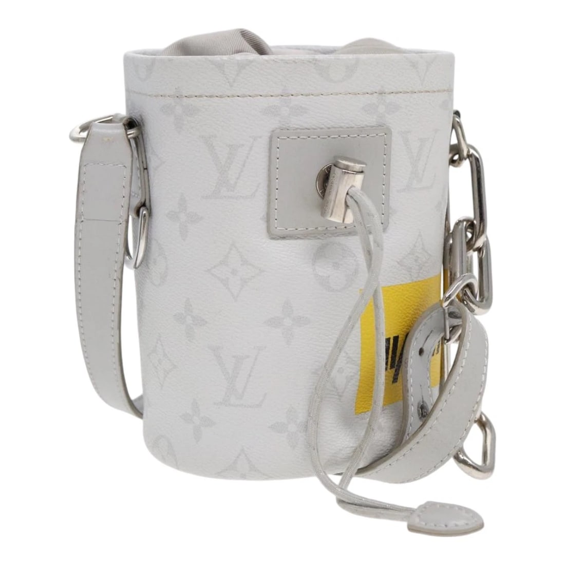 LOUIS VUITTON MONOGRAM WHITE CHALK NANOBAG SHOULDER BAG (1 of 9)