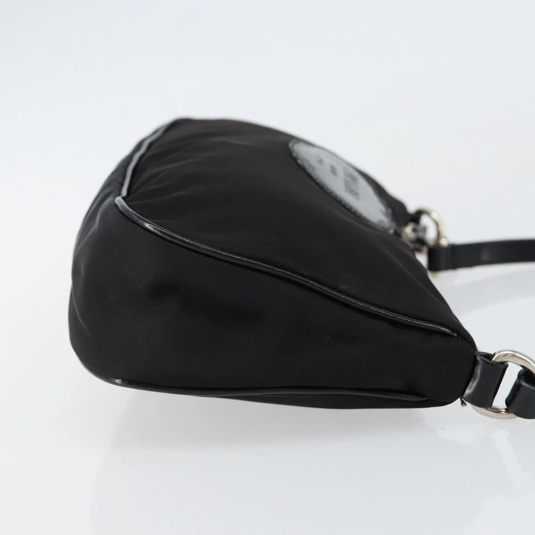 PRADA ACCESSORY POUCH NYLON BLACK SILVER - 3