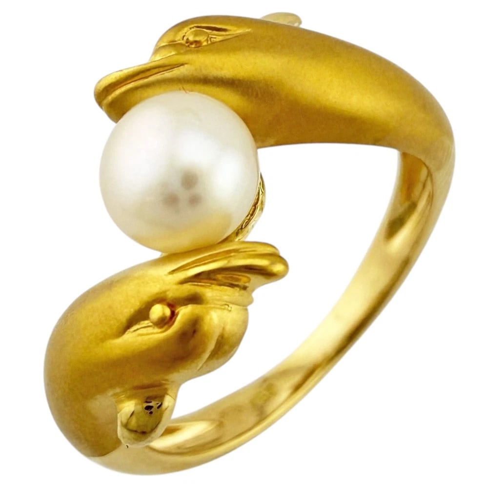CARRERA Y CARRERA RING K18 YELLOW GOLD PEARL: Carrera y Carrera Ring K18 yellow gold Pearl Brand: Carrera y Carrera Type: Ring Material: K18 yellow gold Main Stone/Creation Pearl Color: gold Size: US 5 3/4 Accessories: None Accessories