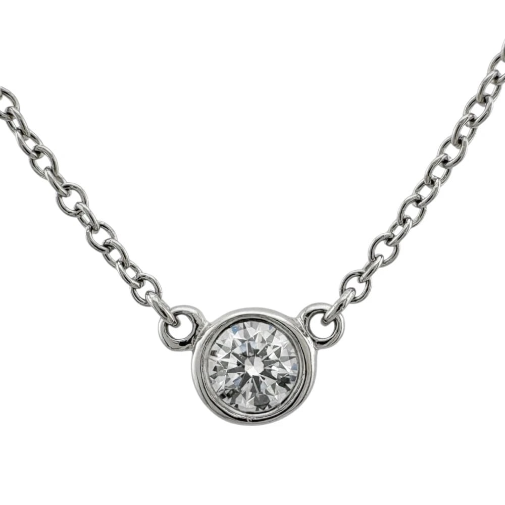 TIFFANY&CO. NECKLACE PT950PLATINUM DIAMOND: TIFFANY&Co. Necklace Pt950Platinum diamond Brand: Tiffany&co. Type: Necklace Material: Pt950Platinum Main Stone/Creation Natural Color: Silver Size: Total Length:16.1inch Top:W1.7inch x H1.7inch C