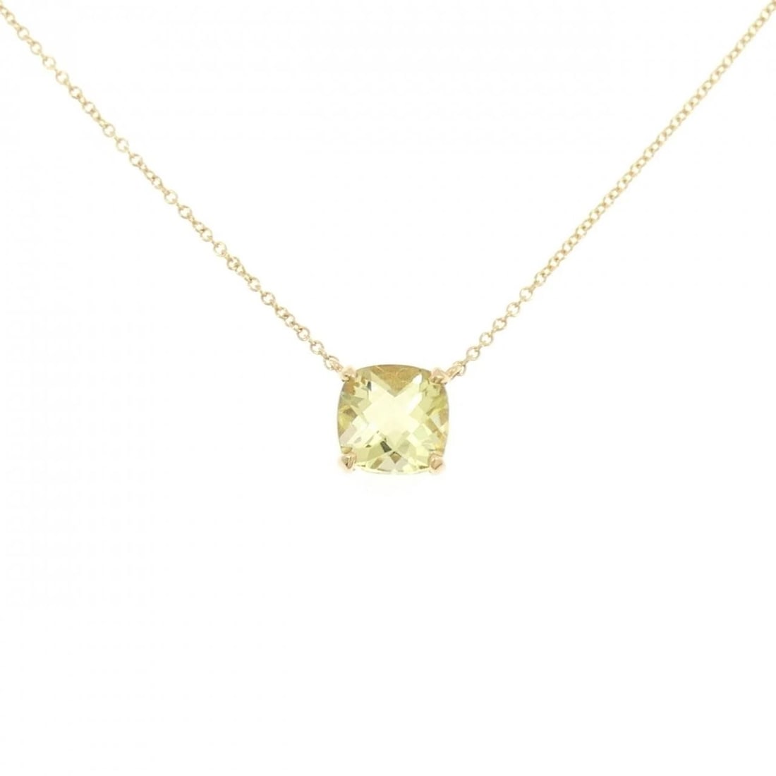 TIFFANY SPARKLER NECKLACE: Tiffany Sparkler Necklace Brand: Tiffany Type: Necklace Material: 750 Yellow Gold Main Stone Quartz Color: Yellow Gold Size: 40cm ActualSize Pendant top H x W: 7.8mmx7.8mm Chain Max. W: 1.0mm 