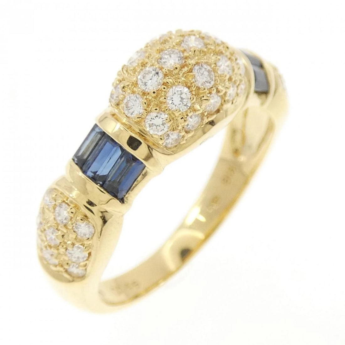 MIKIMOTO SAPPHIRE RING: MIKIMOTO Sapphire Ring Brand: MIKIMOTO Type: Ring Material: K18 Yellow Gold Main Stone Sapphire Color: Yellow Gold Size: 7 (US size) Accessories: None Accessories Notice: When purchasing p