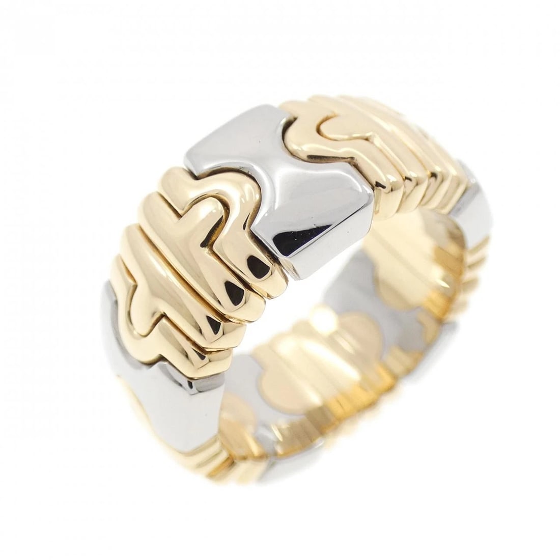 BVLGARI PARENTESI RING: Bvlgari Parentesi Ring Brand: BVLGARI Type: Ring Material: 750 Yellow Gold Color: none Size: 5 (US size) Accessories: None Accessories Notice: When purchasing pre-owned goods, please refer
