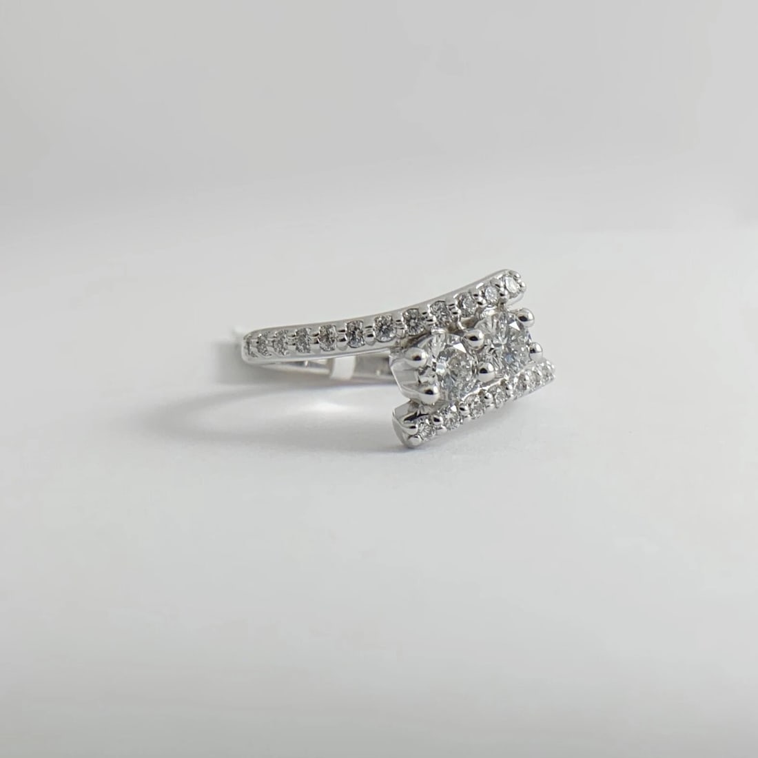 2-STONE ROUND DIAMOND WRAP RING - 3