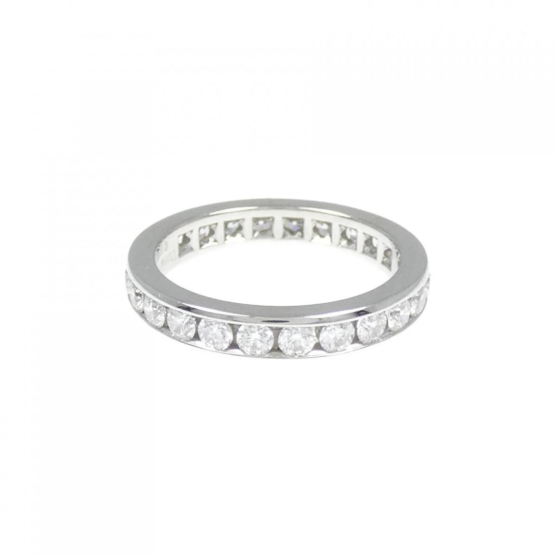 TIFFANY WEDDING BAND RING: Tiffany Wedding Band Ring Brand: Tiffany Type: Ring Material: Platinum Main Stone Natural Color: Platinum Size: 4.5-5 (US size) Accessories: None Accessories Notice: When purchasing pre-owned