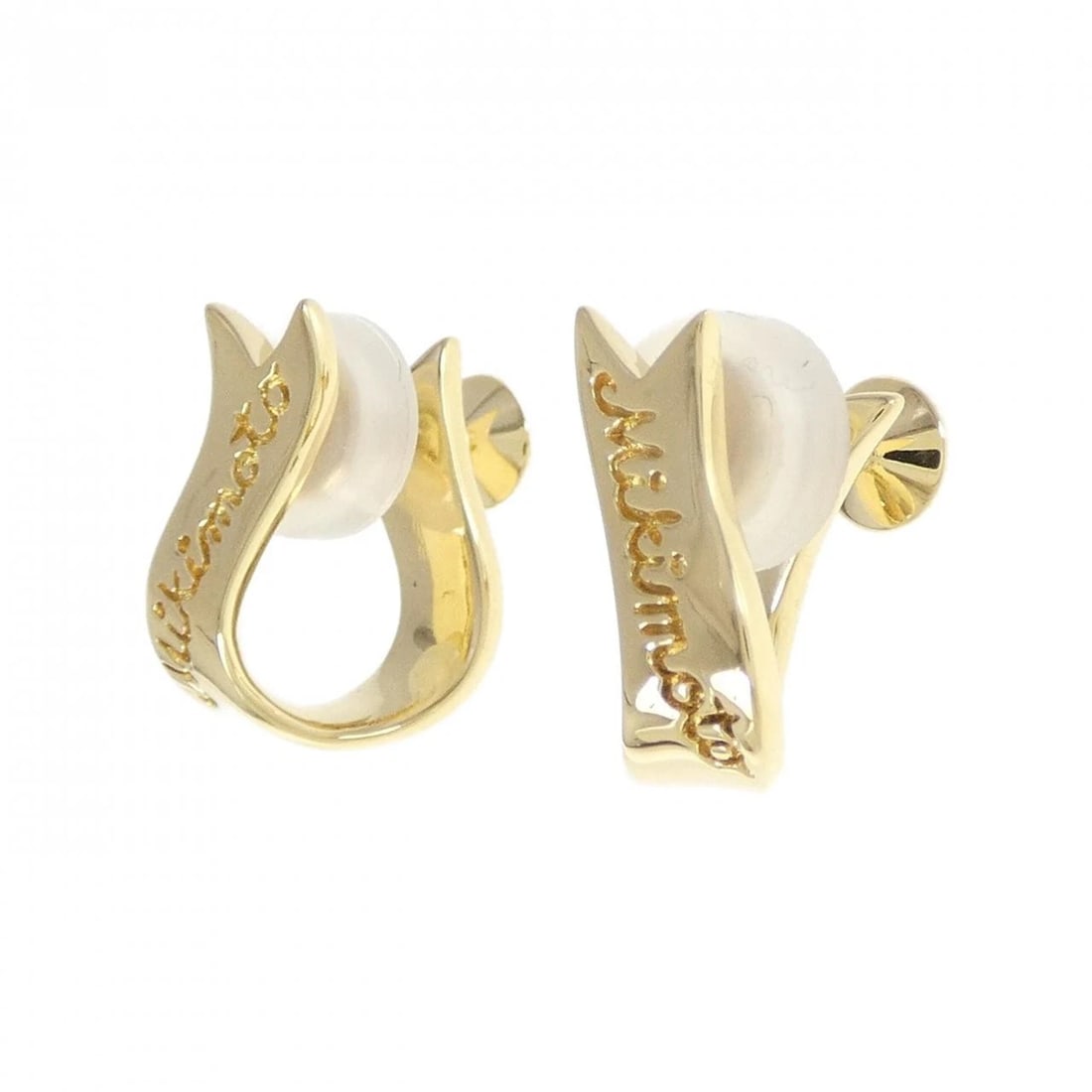 MIKIMOTO K18YG EARRINGS - 2