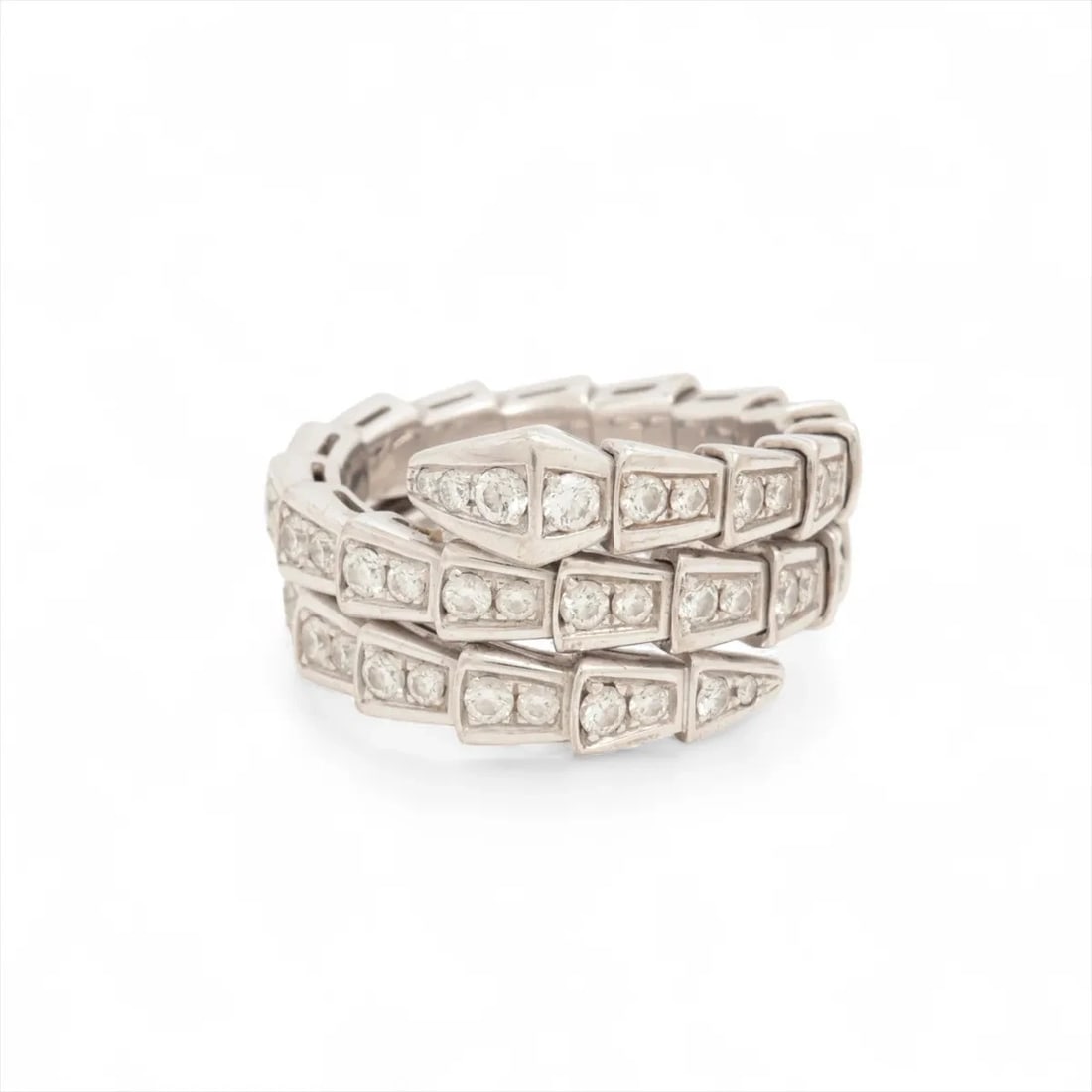 BVLGARI SERPENTI VIPER DIAMOND RING 750(WG) (1 of 3)