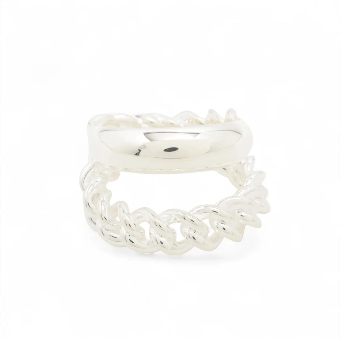 HERMES BOOKLE SERIE UNFLEXIBL RING: Hermes Bookle Serie Unflexibl Ring Brand: Hermes Type/Style: Ring Material: 925, Color: Silver Size: 5.5 - 5.75 US Accessories: None Accessories Notice: When purchasing pre-owned goods,