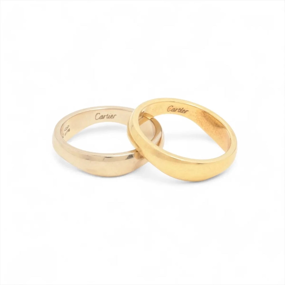 CARTIER LOVE ME RING 750: Cartier Love Me Ring 750 Brand: Cartier Type/Style: Ring Material: 750(YG×WG), Color: YG×WG Size: 5.5 - 5.75 US Accessories: None Accessories Notice: When purchasing pre-owned goods, please