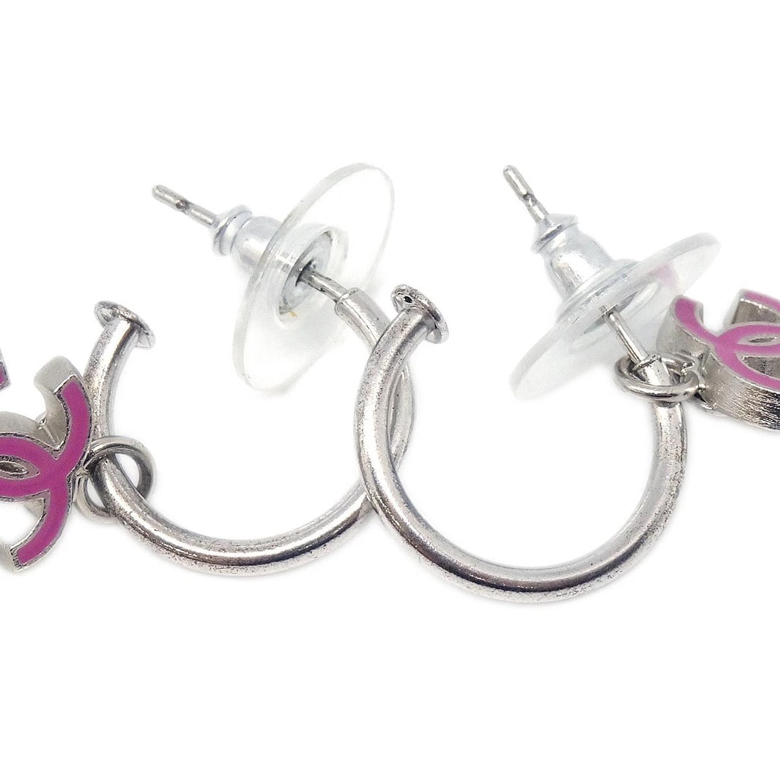 CHANEL DANGLE CC PIERCED EARRINGS - 3