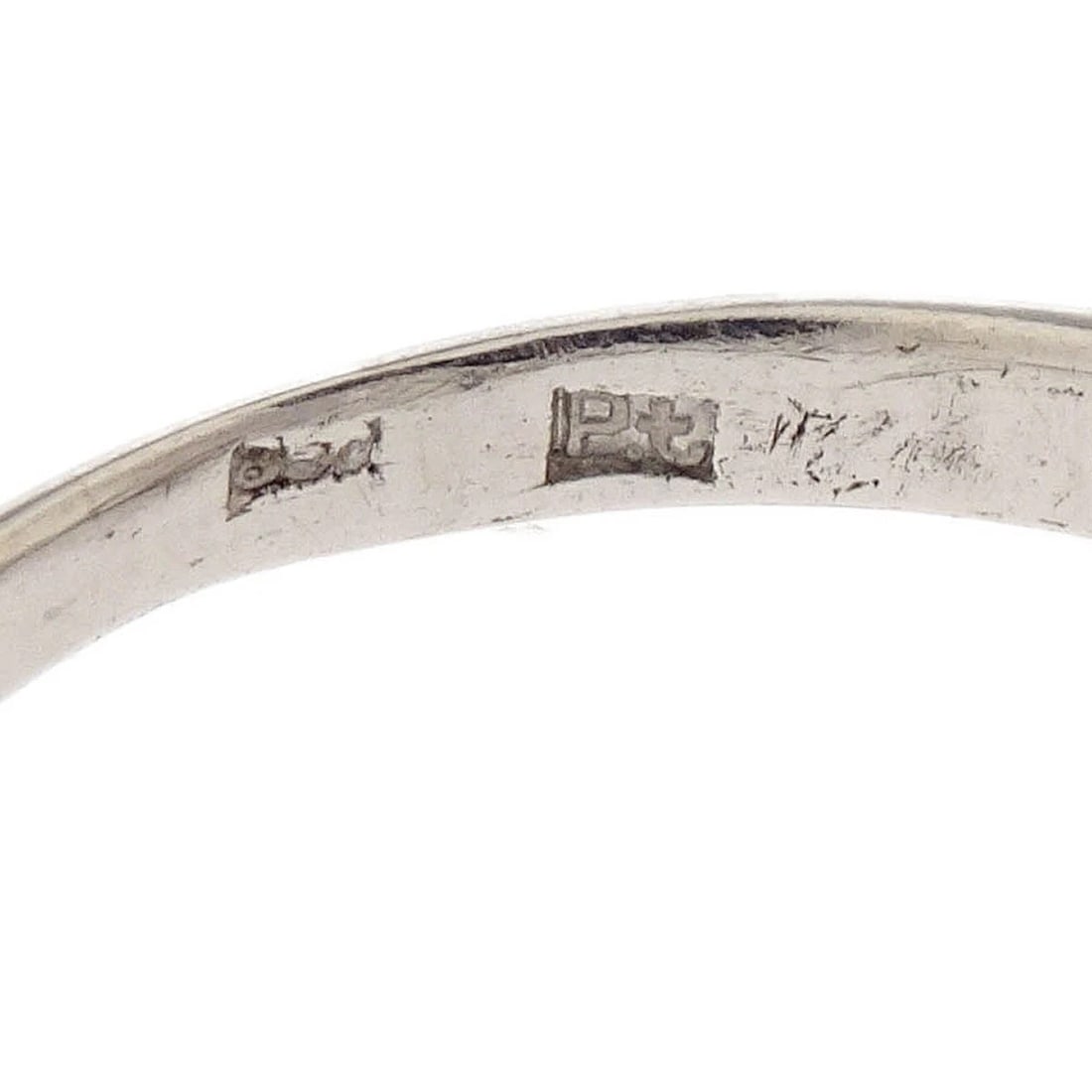 RING PT850 DIAMOND SILVER - 2