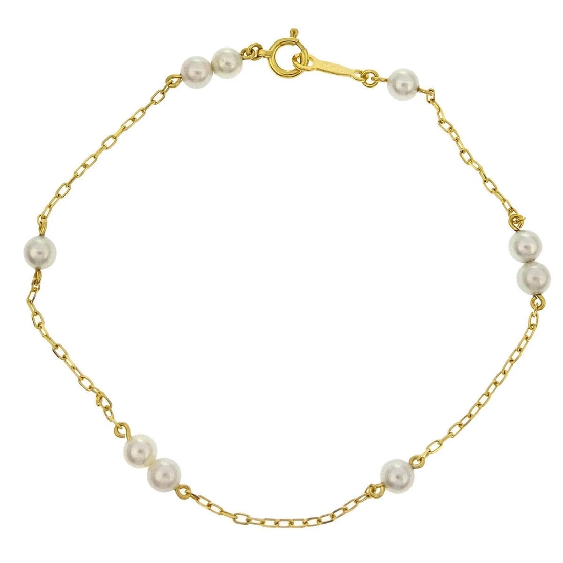 MIKIMOTO BRACELET 18K PEARL GOLD: Mikimoto Bracelet 18K Pearl Gold Brand: Mikimoto Type/Style: Bracelet Material: 18K, Color: Gold Size: Inner circumference : 18.0 cm Accessories: None Accessories Notice: When purchasing p