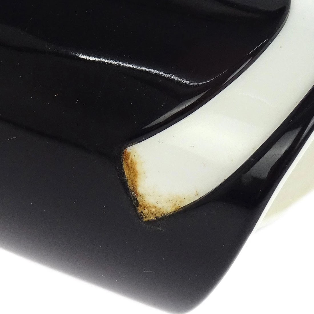 CHANEL BANGLE BLACK ACRYLIC - 2