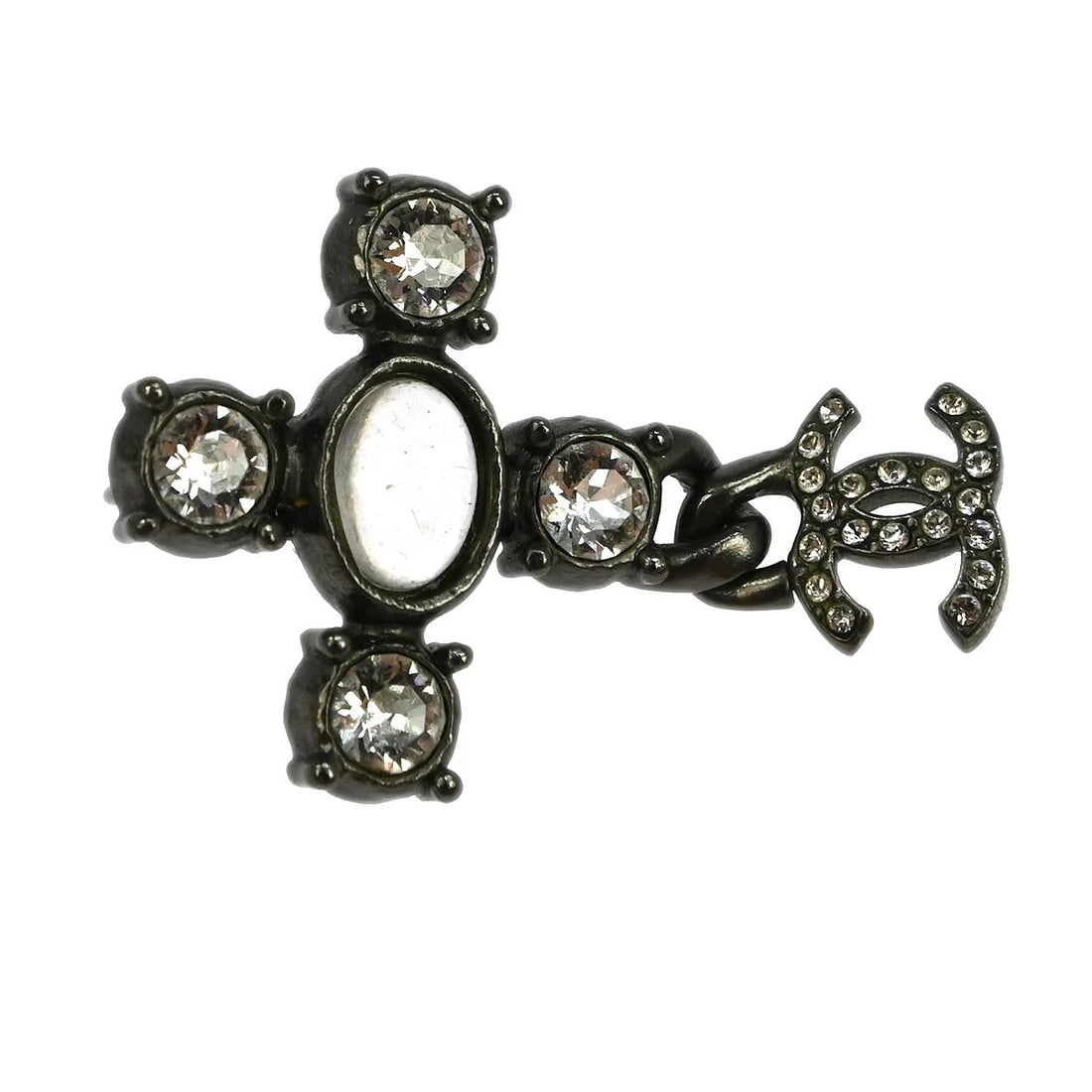 CHANEL DANGLE PIERCED EARRINGS - 3