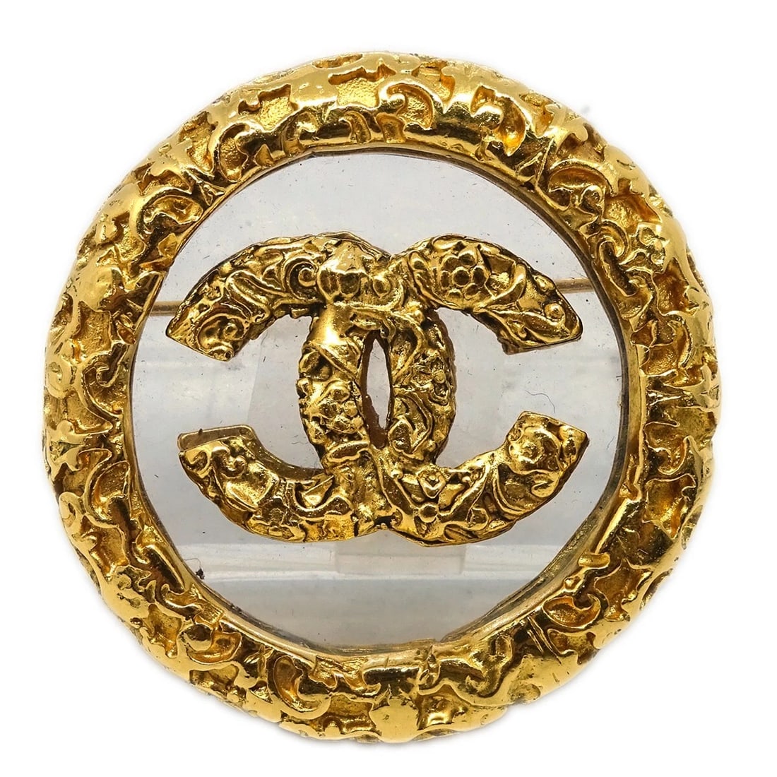 CHANEL GOLD BROOCH PIN (1 of 3)
