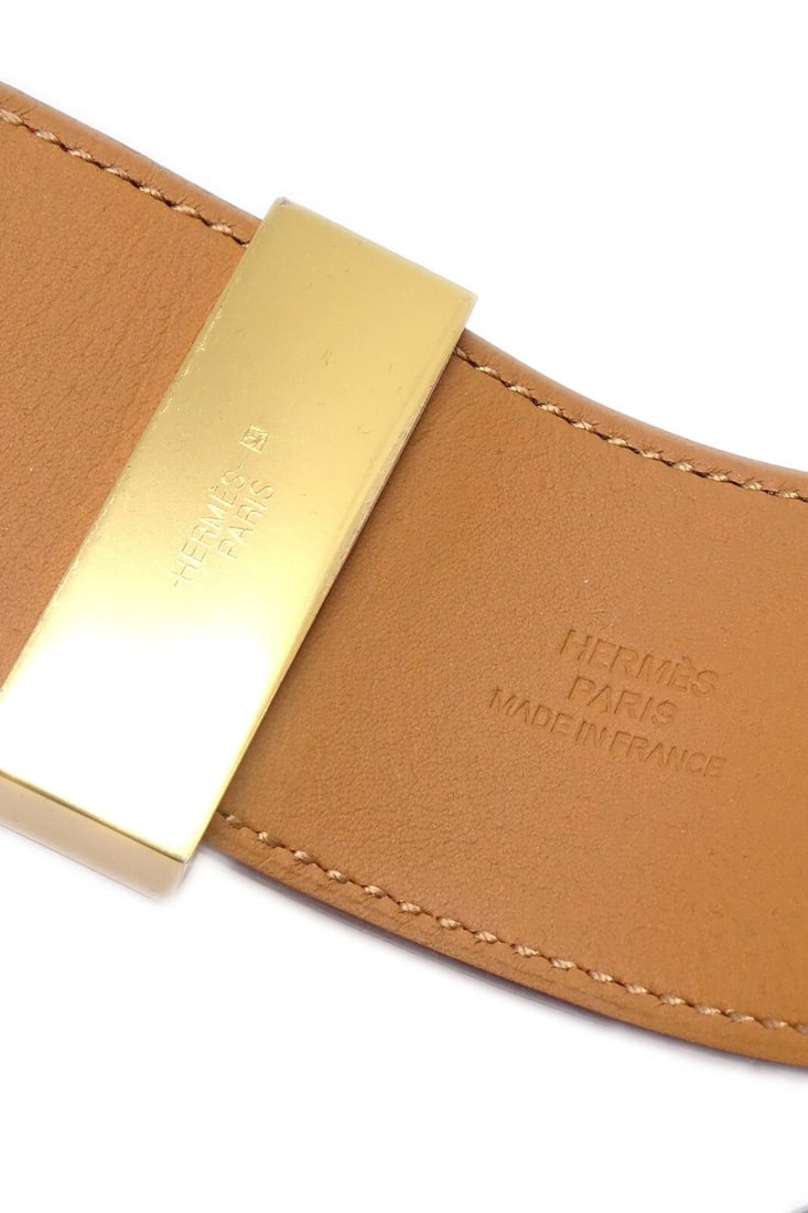 HERMES COLLIER DE CHIEN BANGLE RED - 3