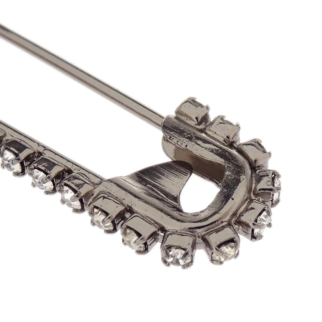 CHANEL DANGLE CC BROOCH PIN SILVER - 3