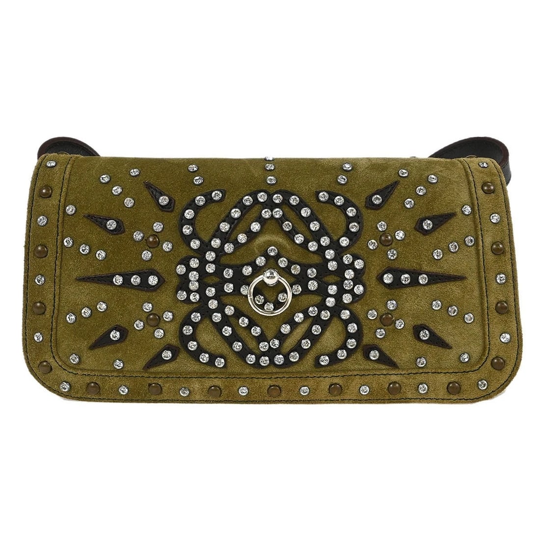 LOEWE BROWN SUEDE SHOULDER BAG (1 of 8)