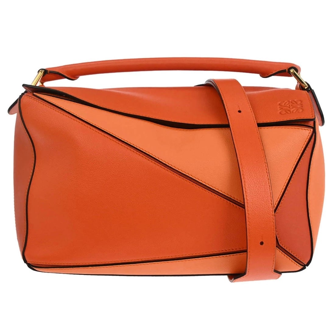 LOEWE ORANGE PUZZLE 2WAY HANDBAG (1 of 6)