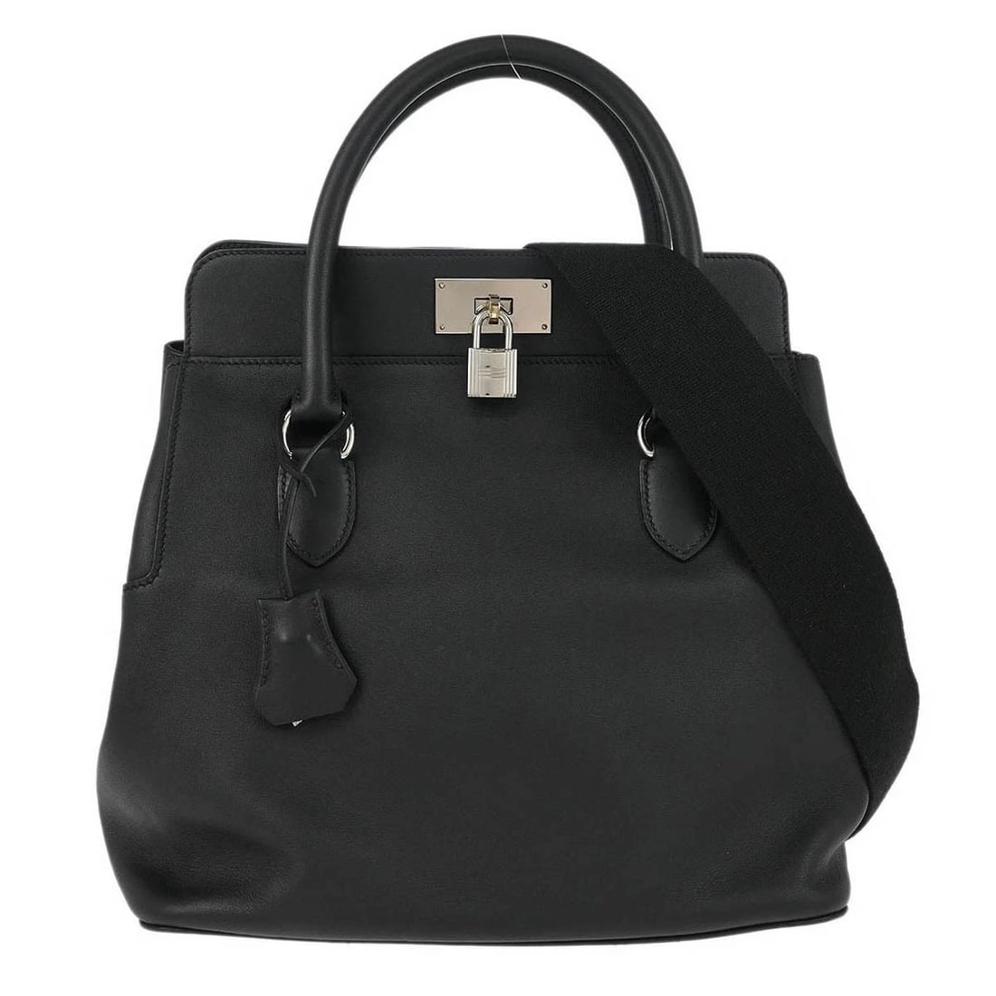 HERMES BLACK SWIFT TOOLBOX 26 2WAY HANDBAG (1 of 9)