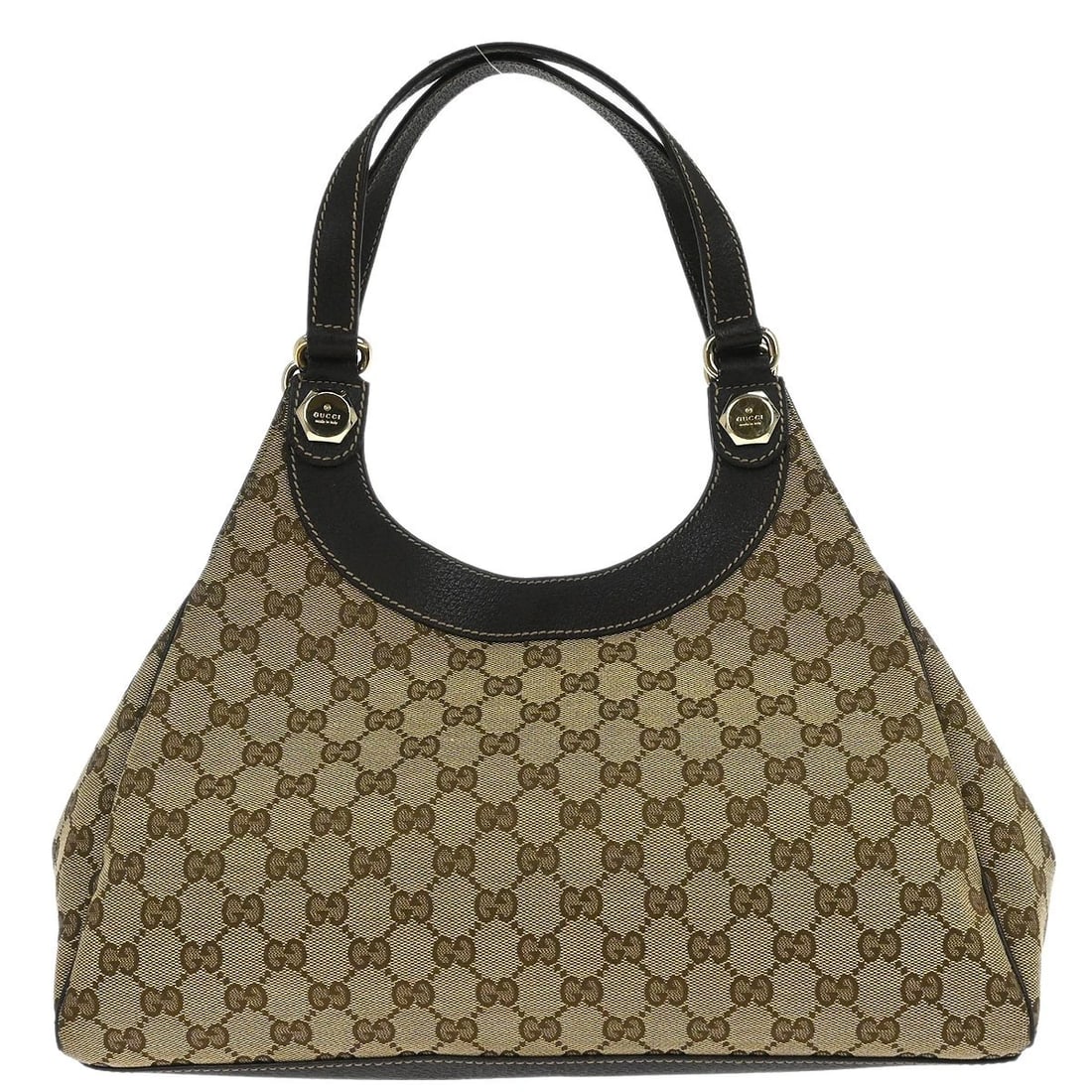 GUCCI BEIGE CANVAS GG TOTE HANDBAG (1 of 7)