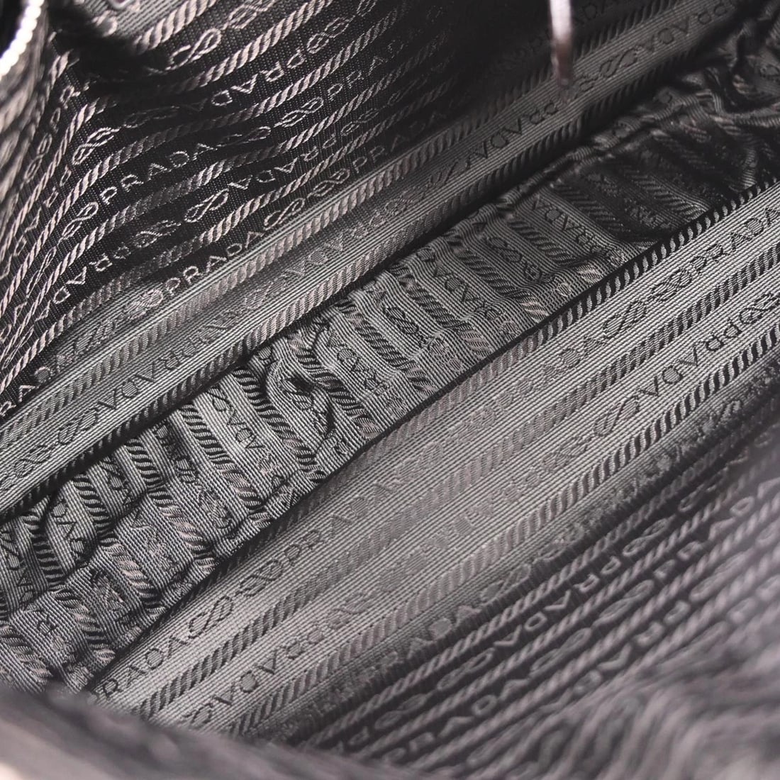 PRADA BROWN LEATHER HANDBAG - 7