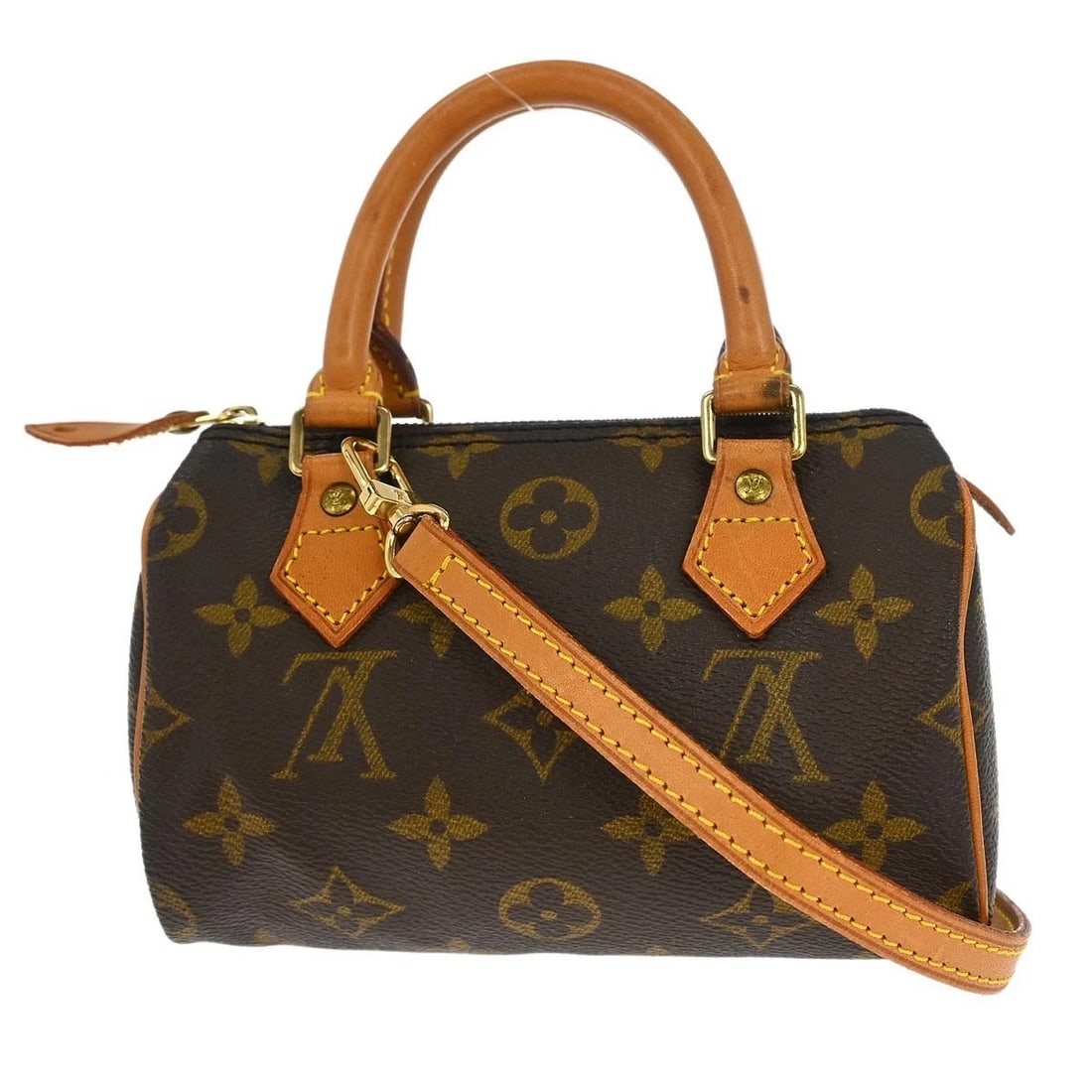 LOUIS VUITTON MONOGRAM MINI SPEEDY 2WAY HANDBAG - 2