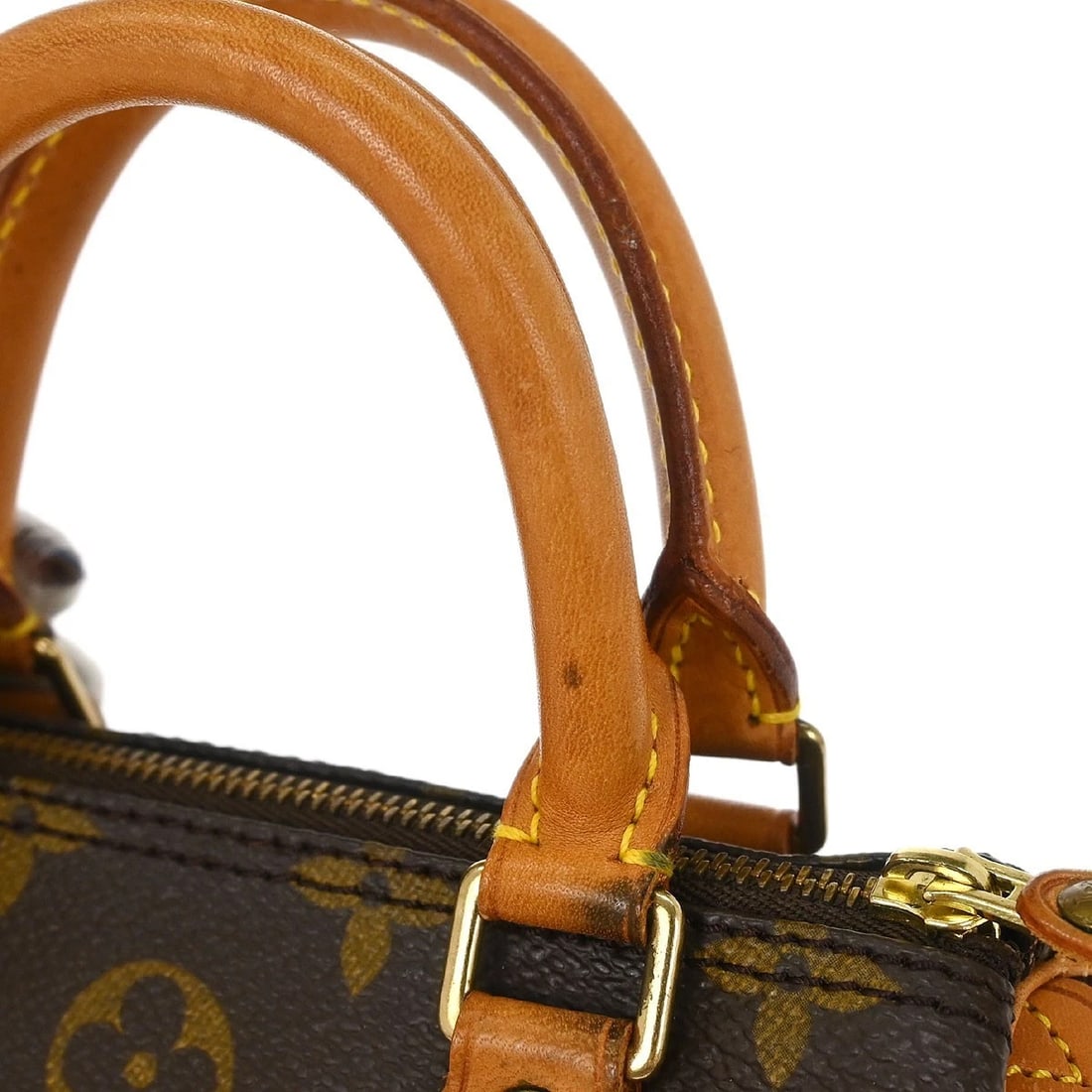 LOUIS VUITTON MONOGRAM MINI SPEEDY 2WAY HANDBAG - 4