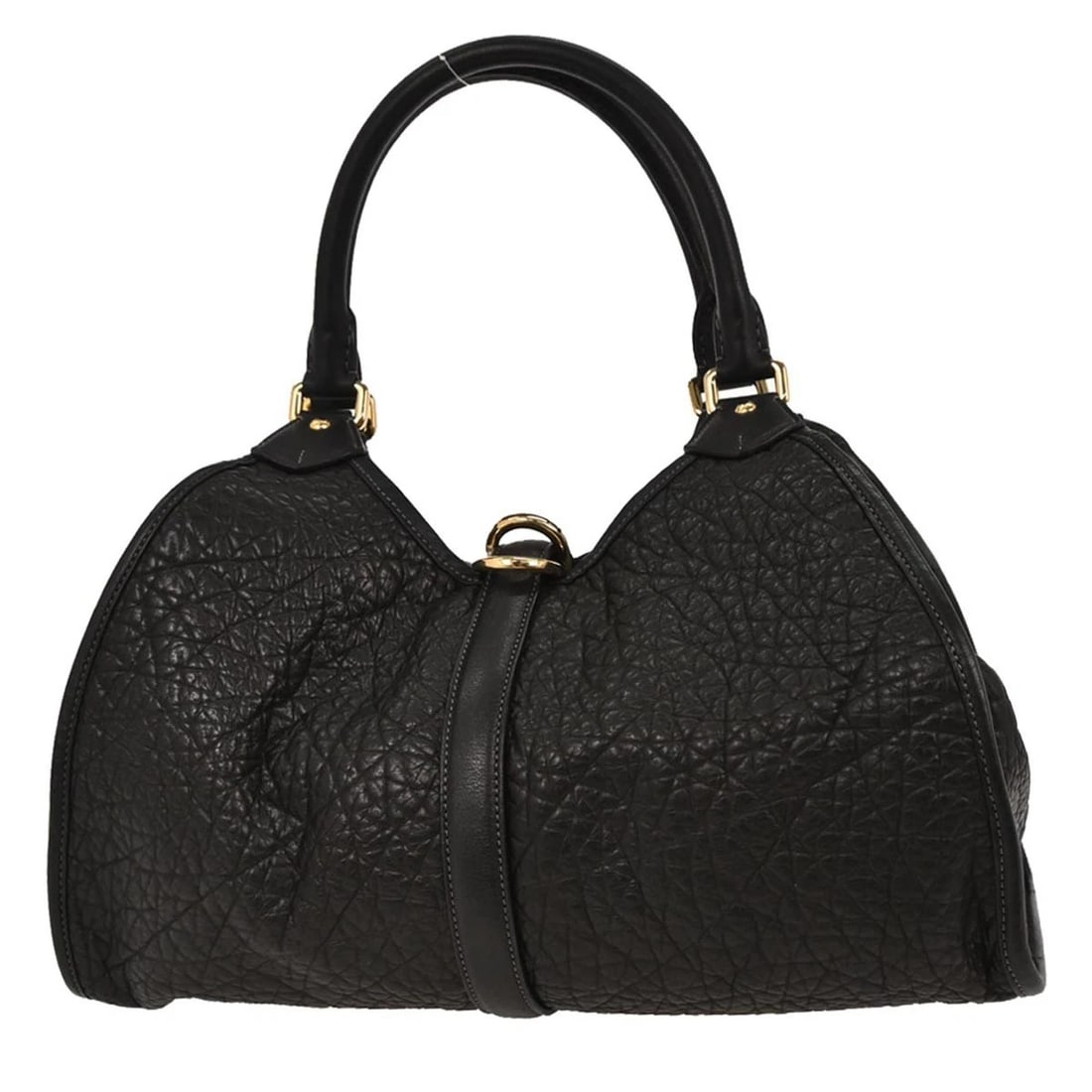 LOEWE BLACK LEATHER HANDBAG - 2