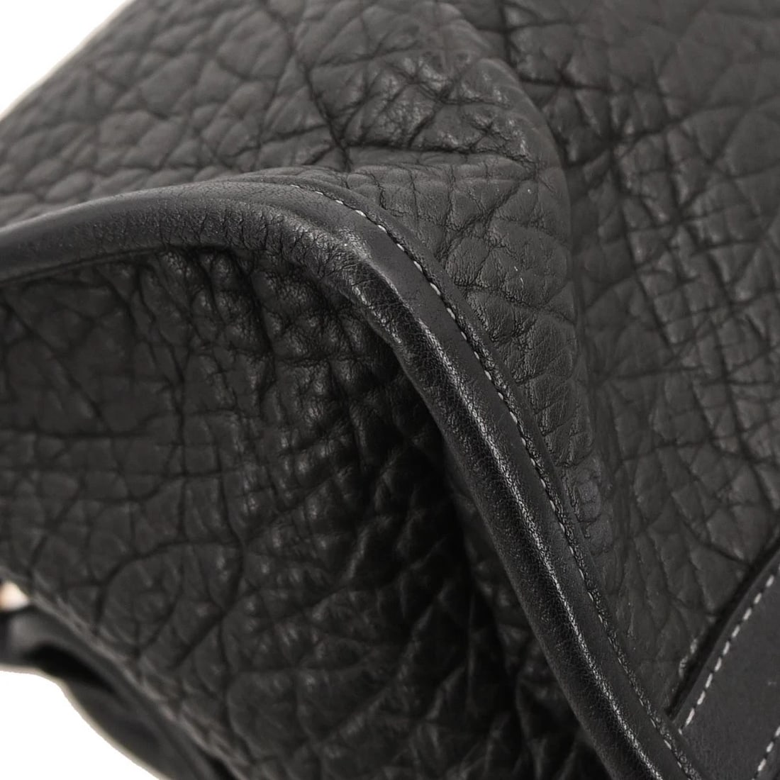 LOEWE BLACK LEATHER HANDBAG - 5